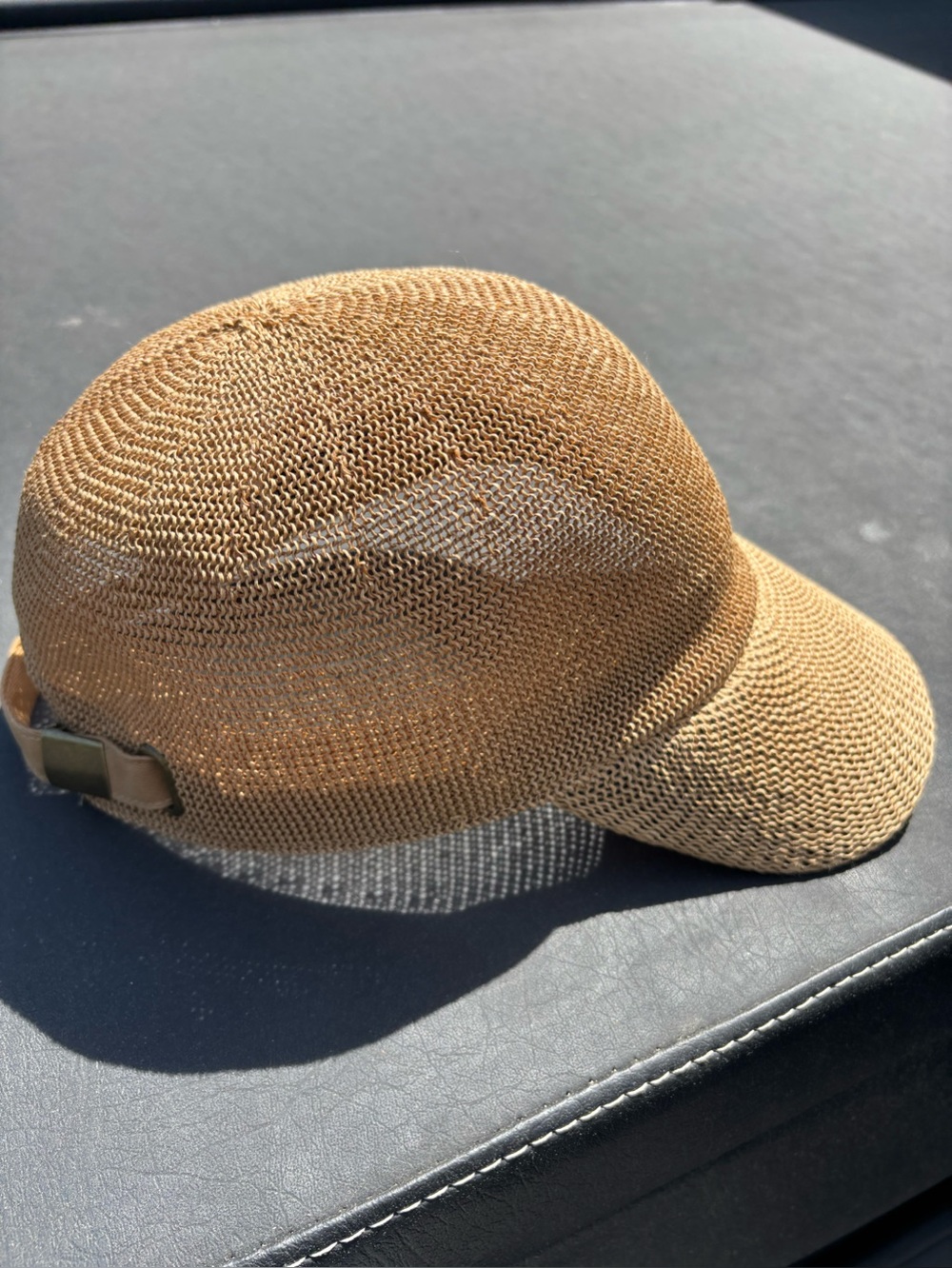 Wyeth Paula Mesh Cap in Camel. Packable! - Picture 3 of 7